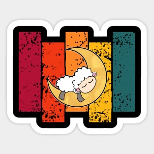 Colourful Cute Sheep Sticker